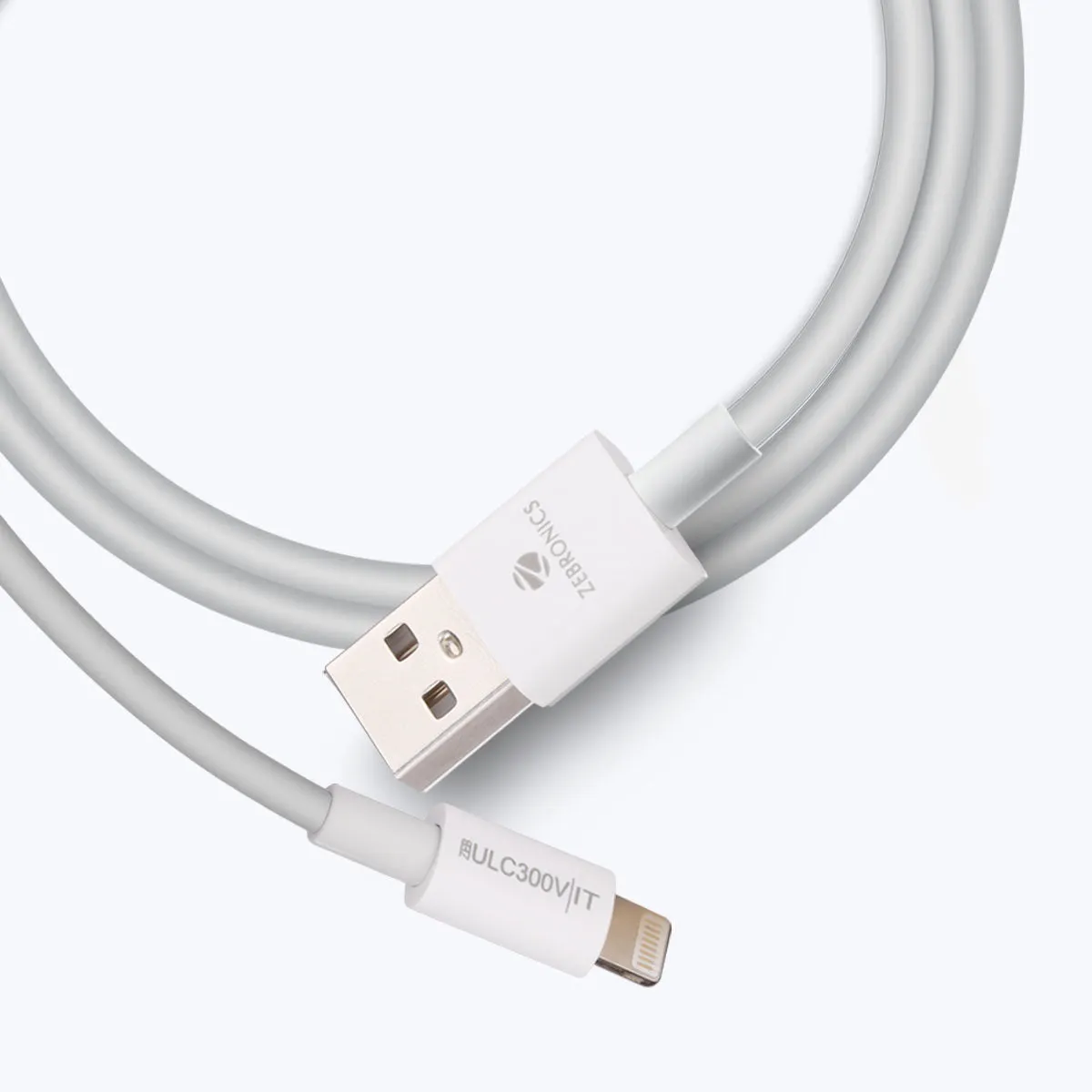 Zebronics USB To Iphone Lightning Charger & Sync Cable (ULC300V) view 2